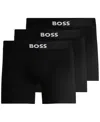 Hugo Boss Boss By  Men's 3-pack Icon Logo Trunks In Blk