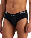 Hugo Boss 3 Pack Mens Power Briefs Nos In Black