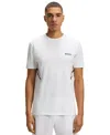 Hugo Boss Boss By  Men's Active Moisture Management Slim-fit T-shirt In White