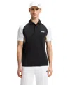 Hugo Boss Boss Technical Fabric Polo Shirt In Black