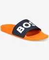 Hugo Boss Boss By  Men's Aryeh Slip-on Slide Sandals In Multi