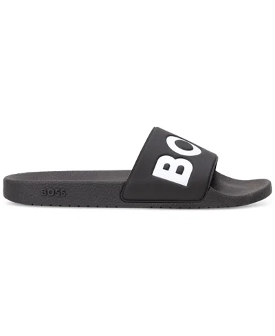 HUGO BOSS BOSS BY HUGO BOSS MEN'S ARYEH SLIP-ON SLIDE SANDALS