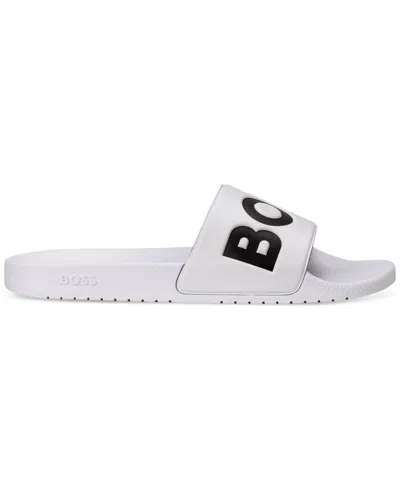 HUGO BOSS BOSS BY HUGO BOSS MEN'S ARYEH SLIP-ON SLIDE SANDALS