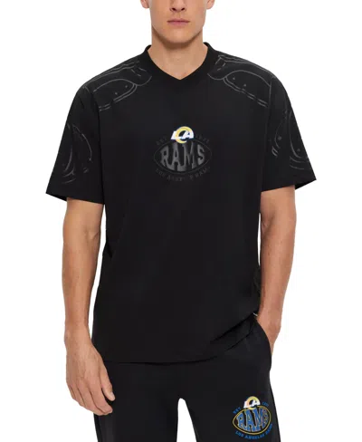 HUGO BOSS BOSS BY HUGO BOSS MEN'S BOSS X NFL LOS ANGELES RAMS OVERSIZED T-SHIRT