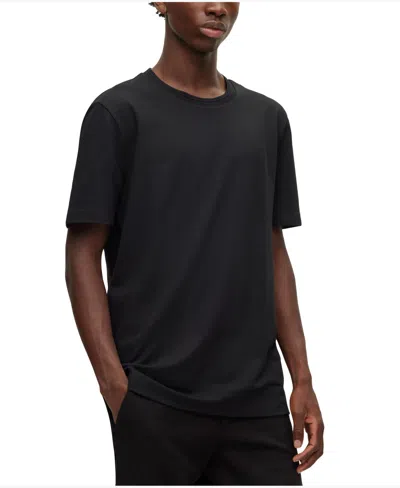 HUGO BOSS BOSS BY HUGO BOSS MEN'S BUBBLE-JACQUARD STRUCTURE T-SHIRT