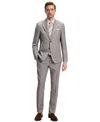 Hugo Boss Boss By  Men's Checked Virgin Wool Regular-fit Suit In Gray