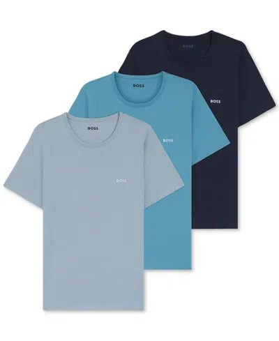 Hugo Boss Boss By  Men's Classic 3-pk. Solid Crewneck T-shirts In Multi