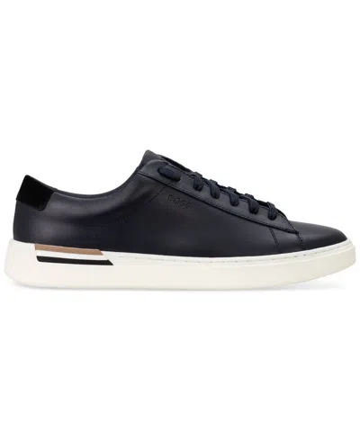Hugo Boss Boss By  Men's Clint Tennis Lace-up Sneakers In Blue
