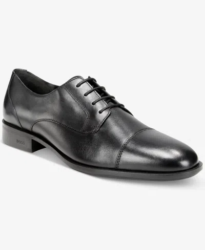 Hugo Boss Boss By  Men's Colby Cap Toe Derby Dress Shoes In Black