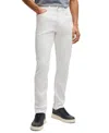 Hugo Boss Boss By  Men's Comfort-stretch Denim Delaware Slim-fit Jeans In White