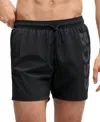 Hugo Boss Logo-print Swim Shorts In Black