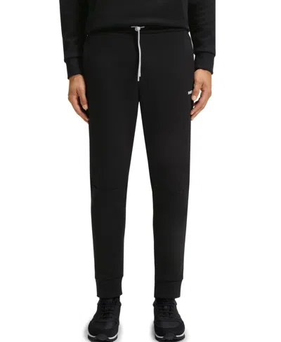 Hugo Boss Boss By  Men's Cotton-blend Tracksuit Bottoms In Black