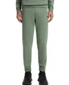 Hugo Boss Mens Open Green Branded Drawstring-waist Cotton-blend Jogging Bottoms In Green