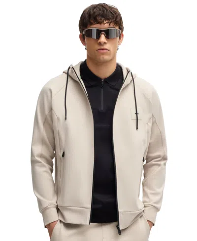 HUGO BOSS BOSS BY HUGO BOSS MEN'S COTTON-BLEND ZIP-UP HOODIE