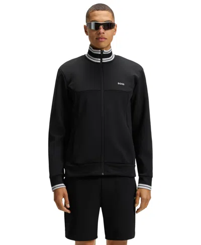 Hugo Boss Boss By  Men's Cotton-blend Zip-up Sweatshirt