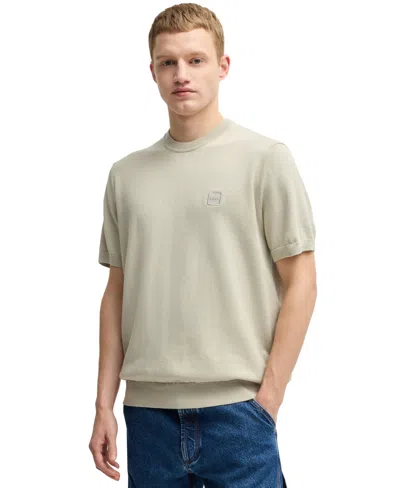 HUGO BOSS BOSS BY HUGO BOSS MEN'S COTTON CASHMERE KNIT SWEATER