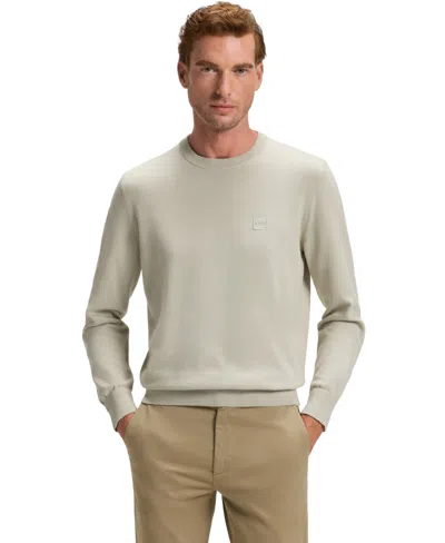HUGO BOSS BOSS BY HUGO BOSS MEN'S COTTON-CASHMERE REGULAR-FIT SWEATER