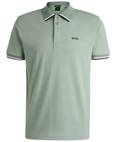 Hugo Boss Boss By  Men's Cotton Knit Regular-fit Paddy Polo Shirt