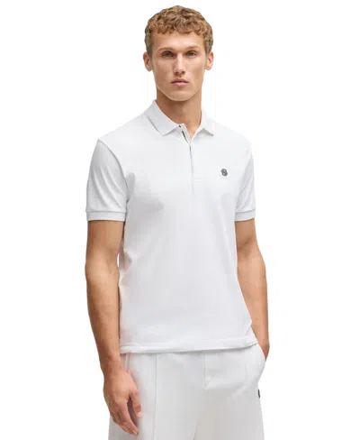 Hugo Boss Boss By  Men's Cotton Paddy Polo Shirt In White