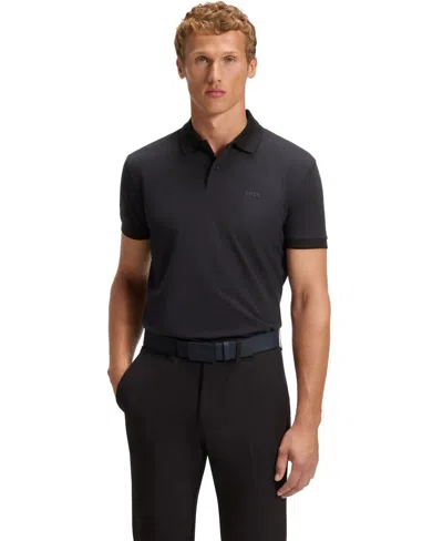 Hugo Boss Boss By  Men's Cotton-pique Polo Shirt In Black