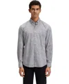 Hugo Boss Boss By  Men's Cotton Poplin Regular-fit Shirt In White