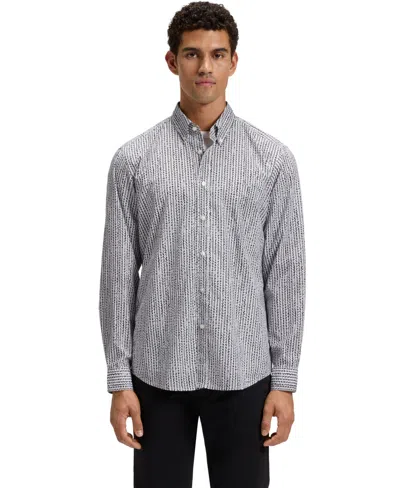 Hugo Boss Boss By  Men's Cotton Poplin Regular-fit Shirt In White