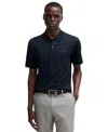 Hugo Boss Boss By  Men's Cotton-silk Blend Relaxed-fit Polo Shirt In Dark Blue