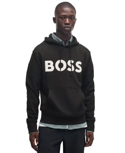 HUGO BOSS BOSS BY HUGO BOSS MEN'S COTTON TERRY RELAXED-FIT HOODIE