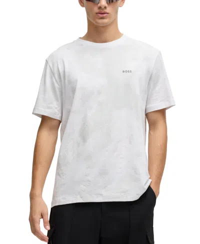 HUGO BOSS BOSS BY HUGO BOSS MEN'S DECORATIVE REFLECTIVE RELAXED-FIT T-SHIRT