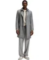 Hugo Boss Boss By  Men's Detachable Slim-fit Coat In Gray