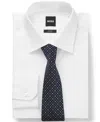 Hugo Boss Boss By  Men's Dot Motif Silk-blend Tie In White