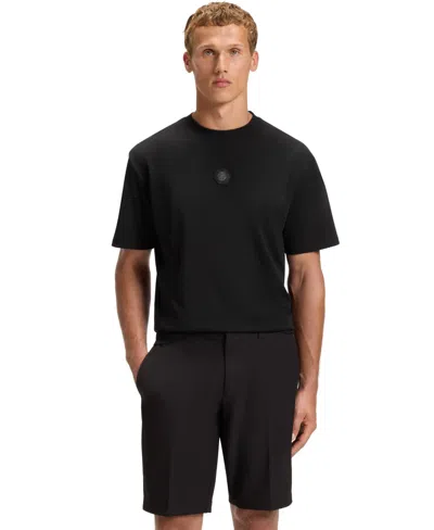 Hugo Boss Boss By  Men's Double B Monogram Cotton-jersey T-shirt In Black