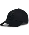 Hugo Boss Boss By  Men's Double B Monogram Cotton Twill Cap In Black
