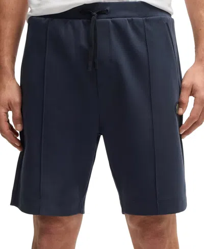 Hugo Boss Boss By  Men's Double B Monogram Shorts In Dark Blue