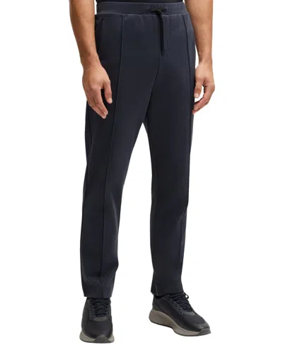 Hugo Boss Boss By  Men's Double B Monogram Tracksuit Bottoms In Dark Blue