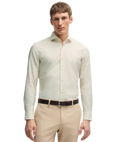 Hugo Boss Boss By  Men's Easy-iron Slim-fit Dress Shirt In Open White
