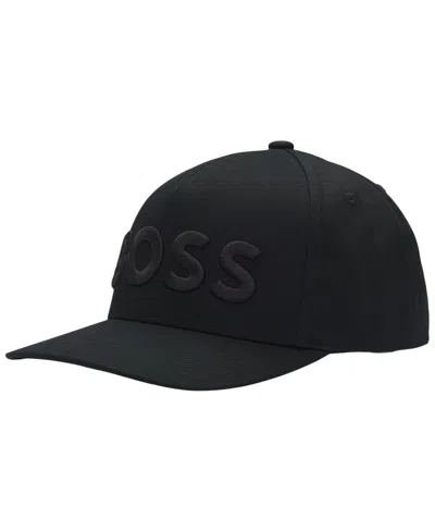Hugo Boss Boss By  Men's Embroidered Logo Cotton Twill Cap In Black