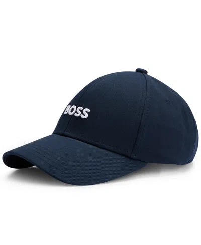 Hugo Boss Boss By  Men's Embroidered Logo Six-panel Cap In Blue