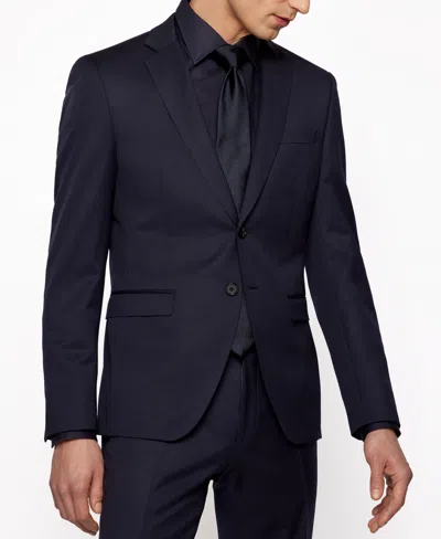 Hugo Boss Boss By  Men's Extra-slim-fit Jacket In Dark Blue