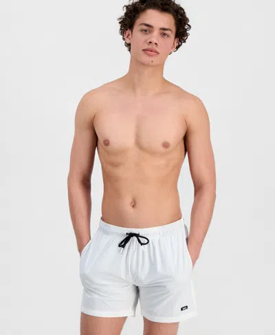 Hugo Boss Boss By  Men's Inner Brief 6" Swim Trunks In Blue