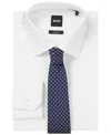 Hugo Boss Boss By  Men's Jacquard Pattern Silk-blend Tie In Blue