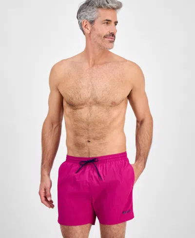 Hugo Boss Boss By  Men's Lee Drawstring 5.3" Swim Trunks, Created For Macy's In Medium Pink