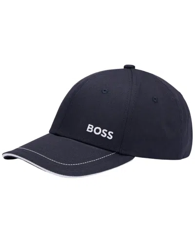 Hugo Boss Boss By  Men's Logo Detail Cotton-twill Cap In Invrej 24