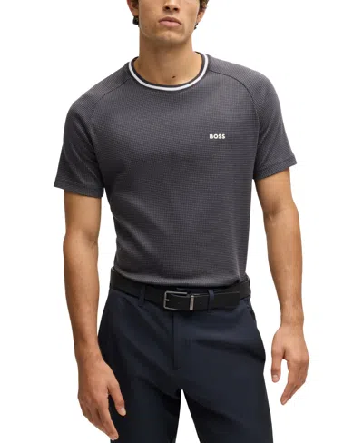 Hugo Boss Boss By  Men's Logo Detail Relaxed Fit T-shirt In Dark Blue