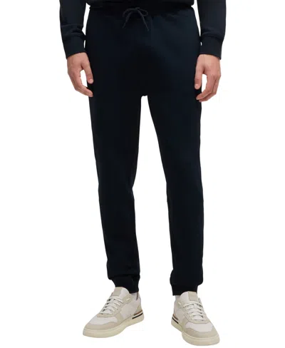 Hugo Boss Boss By  Men's Logo Patch Tracksuit Bottoms In Dark Blue