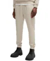 Hugo Boss Boss By  Men's Logo Patch Tracksuit Bottoms Pants In Open Beige