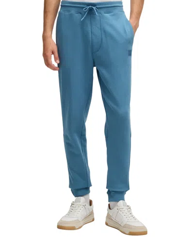 Hugo Boss Boss By  Men's Logo Patch Tracksuit Bottoms In Open Blue