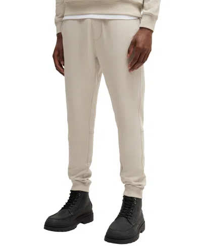 Hugo Boss Boss By  Men's Logo Patch Tracksuit Bottoms Pants In Open Beige