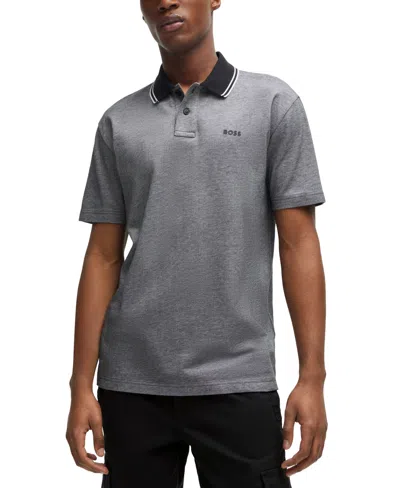 Hugo Boss Boss By  Men's Logo-print Polo Shirt In Black