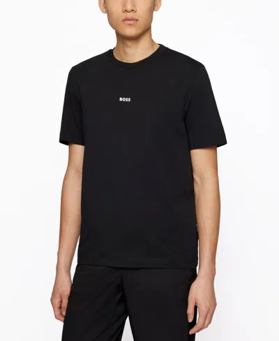 HUGO BOSS BOSS BY HUGO BOSS MEN'S LOGO PRINT RELAXED-FIT T-SHIRT
